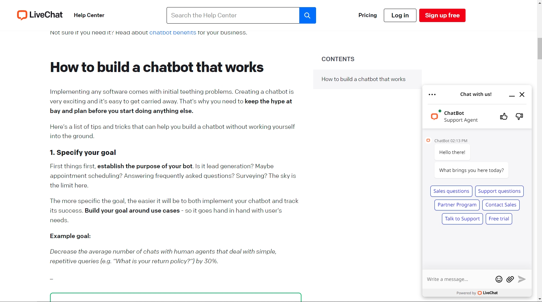 How to build a chatbot that works
