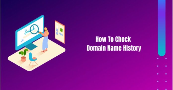 how to check a domain history